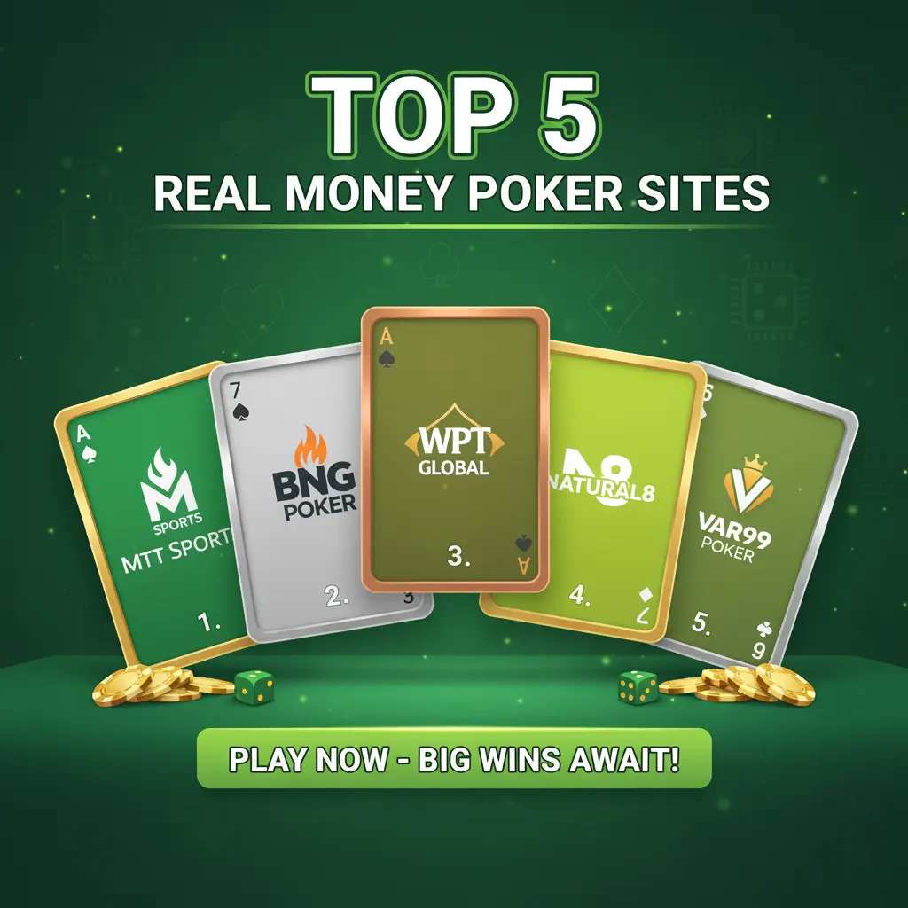 Top 5 Real Money Poker Sites