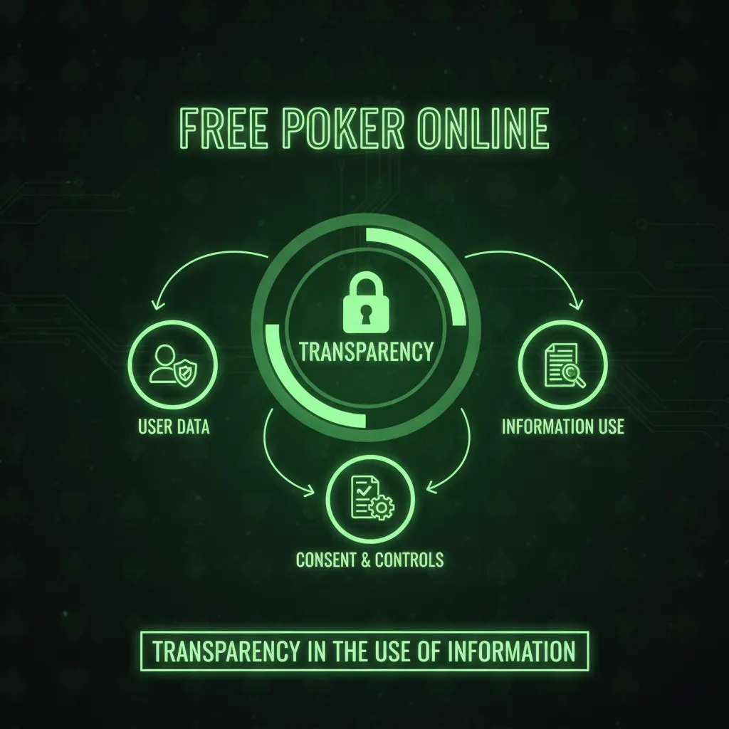 ความโปร่งใสในการใช้ข้อมูลของเว็บ POKER ONLINE FREE
